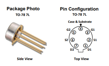 3N190/3N191Ƭ˫PǿMOSFET