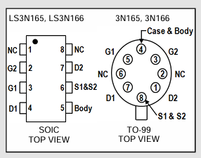 Linear Systems 3N165/3N166Ƭ˫PͨMOSFET