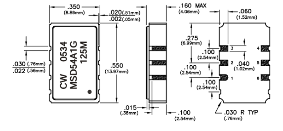 MSD5xA1Gϵ3.3V(XO)Connor Winfield ߴͼ