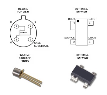 Linear Systems 3N163/3N164 PMOSFET