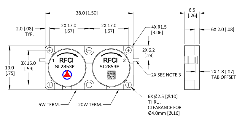 SL2853F CW 20W˫ͷRFCI